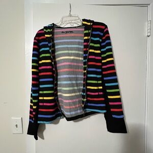 One Girl Who Multicolor Striped Top